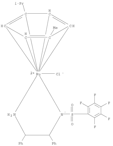 Chloro{[(1S,2S)-(-)-2-amino-1,2-diphenylethyl](pentafluorophenylsulfonyl)amido}(p-cymene)ruthenium(II)